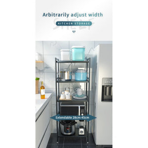 ODOROKU 2/3/4/5 Tiers Adjustable Kitchen Rack Kitchen Organizer Accessories Expandable Carbon Steel Storage Rack - ODOROKU