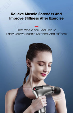 ODOROKU x Konka F7 Premium Fascia Guns Streamline Massager 99-levels 8 Heads Adjustable 16mm Deep Tissue Percussion Muscle Massage Guns Breath Light USB Charging Power Display - ODOROKU