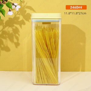 ODOROKU 750/1350/2460ml Air Tight Food Storage Containers Pop Airtight Food Storage Containers with Lids for Kitchen Pantry Organizing Stackable Food Container For Cereal Snack Sugar Coffee Spaghetti - ODOROKU