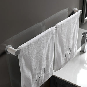 ODOROKU Self Adhesive Wall Mounted Towel Holder Towel Hanger Towel Bar Shelf Roll Holder for Kitchen Bathroom - ODOROKU