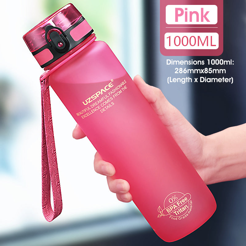 ODOROKU BPA Free Water Bottle 500ml 1000ml Ideal for Outdoor Sports Exercise Cycling Tritan Water Bottle - ODOROKU