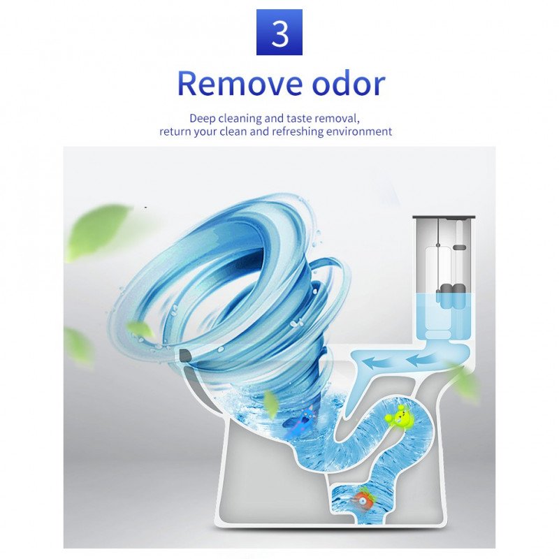 ODOROKU 3 Pcs Per Pack Pipeline Dredge Agent 99% Sterilization Clogged Blocked Choked Pipe Kitchen Sewer Bathroom Toilet - ODOROKU