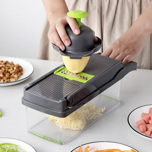 ODOROKU 12 in 1 Multi-Functional Vegetable Slicer Cutter Grater Cutting Machine Food Dicers Multipurpose - ODOROKU