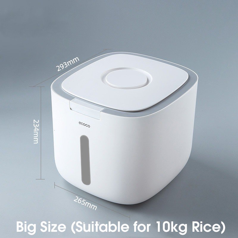 ODOROKU 5/10KG Rice Storage Container with Measuring Cup Rice Dispenser Airtight Food Storage Container Pet Food Storage Container Dry Food Container for Rice Flour Cereal Grain - ODOROKU