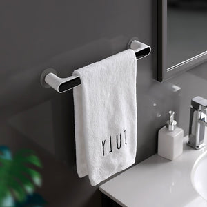 ODOROKU Self Adhesive Wall Mounted Towel Holder Towel Hanger Towel Bar Shelf Roll Holder for Kitchen Bathroom - ODOROKU