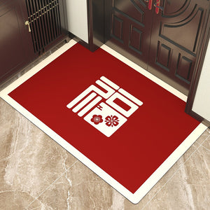 ODOROKU Premium Carbon Fiber Fabric Door Mat Carpet 60x90cm Floor Mat Door Rugs Door Carpet Thick Material Easy to Clean and Anti Slip For Indoor and Outdoor - ODOROKU