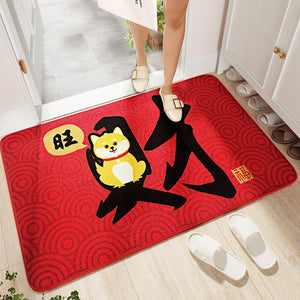 ODOROKU Premium Carbon Fiber Fabric Door Mat Carpet 60x90cm Floor Mat Door Rugs Door Carpet Thick Material Easy to Clean and Anti Slip For Indoor and Outdoor - ODOROKU