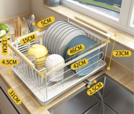 Dish Rack with Drainer